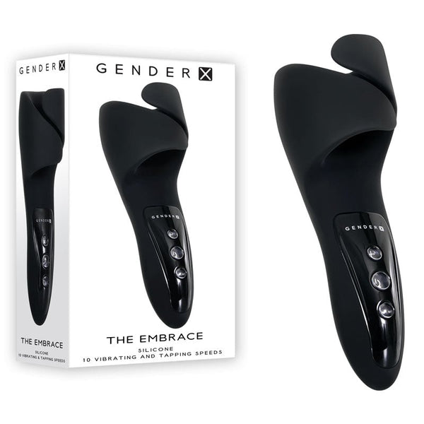 Gender X THE EMBRACE - Black USB Rechargeable Male Vibrator A$120.04 Fast