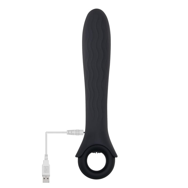 Gender X POWERHOUSE - Black 21.6 cm USB Rechargeable Vibrator A$96.94 Fast