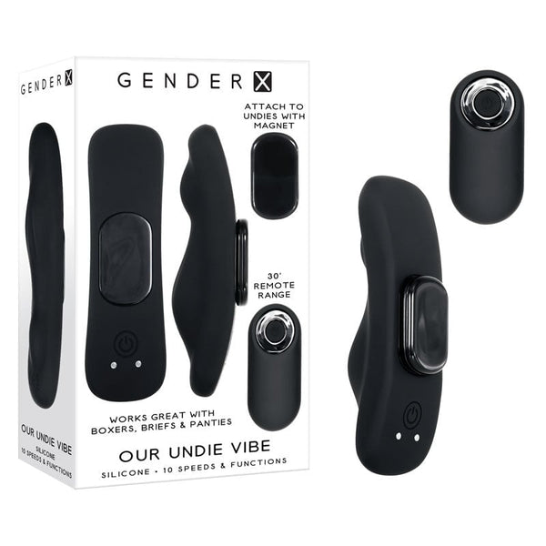 Gender X OUR UNDIE VIBE - Black USB Rechargeable Panty Vibe A$92.83 Fast