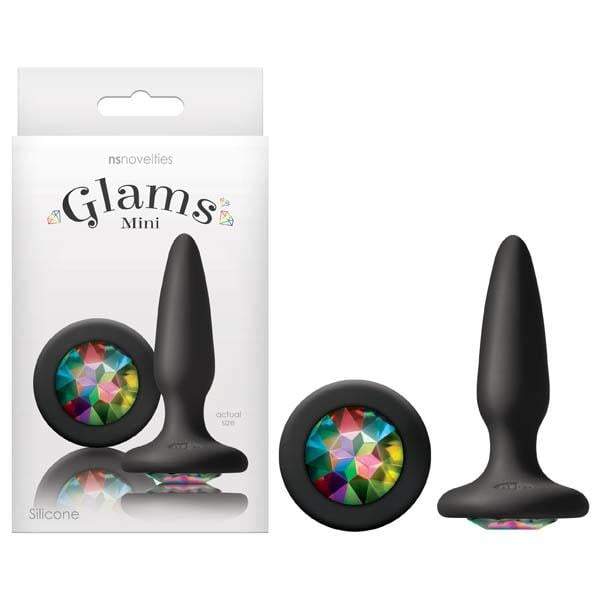 Glams Mini - Black 8.4 cm (3.3’’) Butt Plug with Sparkling Gem A$26.14 Fast