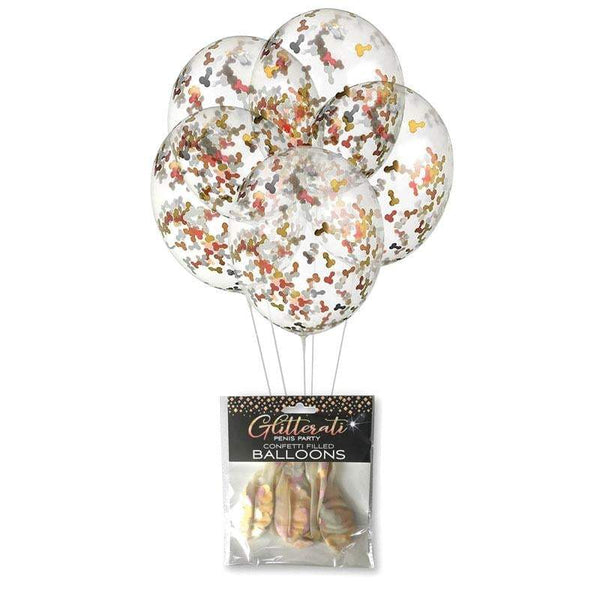 Glitterati - Confetti Balloons - Party Balloons - 5 Pack A$16.43 Fast shipping