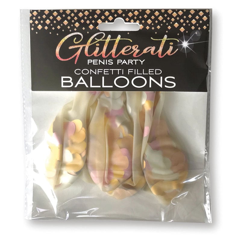 Glitterati - Confetti Balloons - Party Balloons - 5 Pack A$16.43 Fast shipping