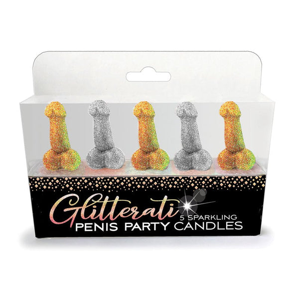 Glitterati - Penis Party Candles - Novelty Candles - 5 Pack A$13.51 Fast