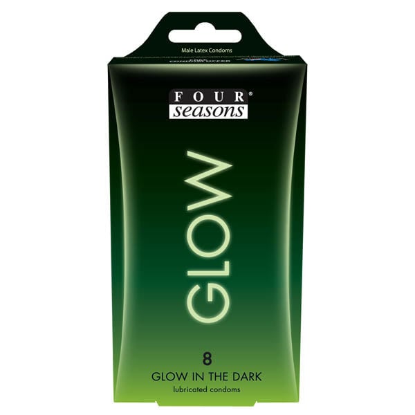 Glow N’ Dark Condoms - Glow In The Dark Lubricated Condoms - 8 Pack A$12.50 Fast