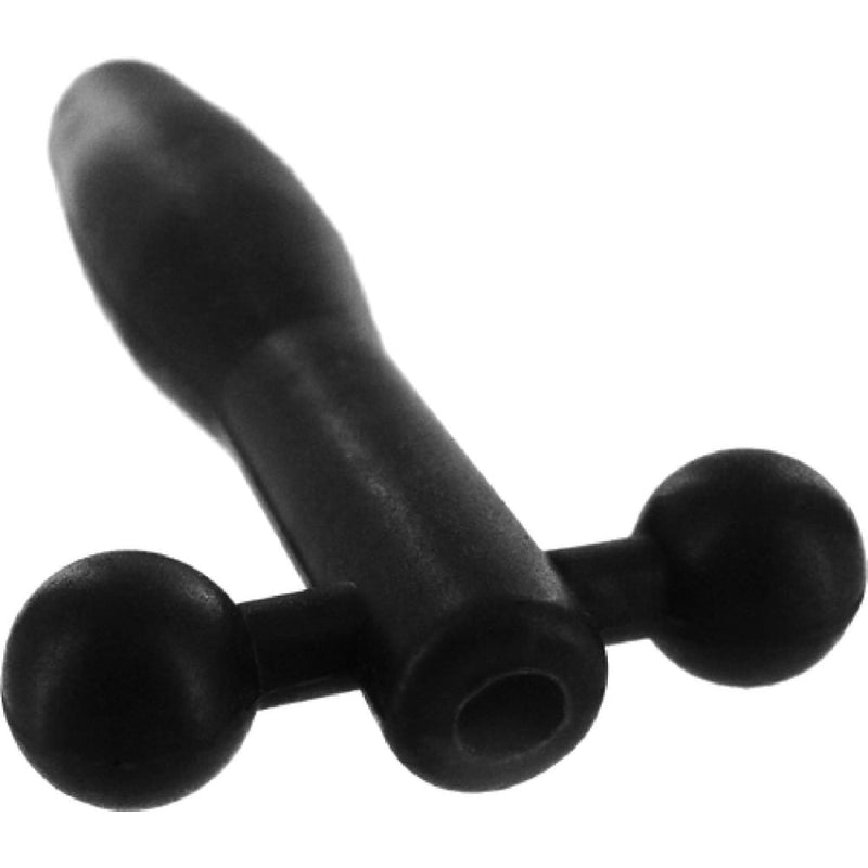 The Hallows - Cum-Thru Barbell Penis Plug - Black A$54.97 Fast shipping