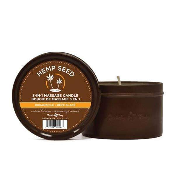 Hemp Seed 3-In-1 Massage Candle - Dreamsicle (Tangerine & Plum) - 170 g A$23.98