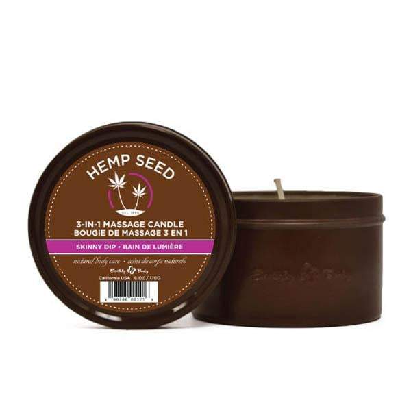Hemp Seed 3-In-1 Massage Candle - Skinny Dip (Vanilla & Fairy Floss)- 170 g