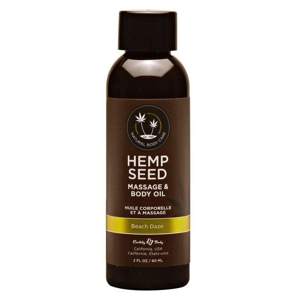 Hemp Seed Massage & Body Oil - Beach Daze (Coconut & Pineapple) Scented - 59 ml