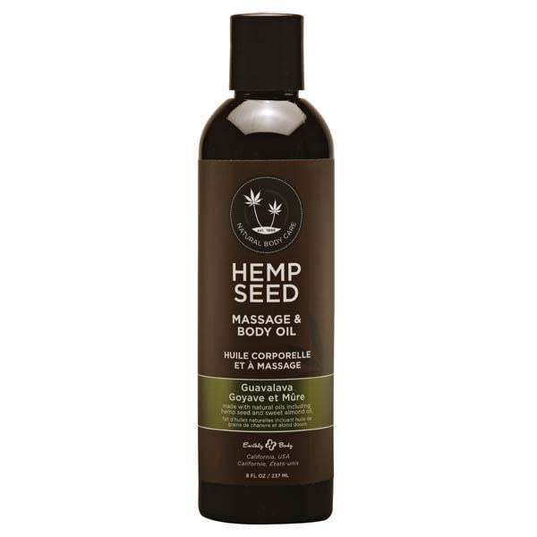 Hemp Seed Massage & Body Oil - Guavalava (Guava & Blackberry) Scented - 237 ml
