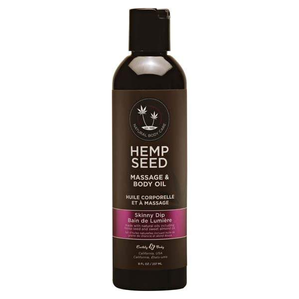 Hemp Seed Massage & Body Oil - Skinny Dip (Vanilla & Fairy Floss) Scented - 237
