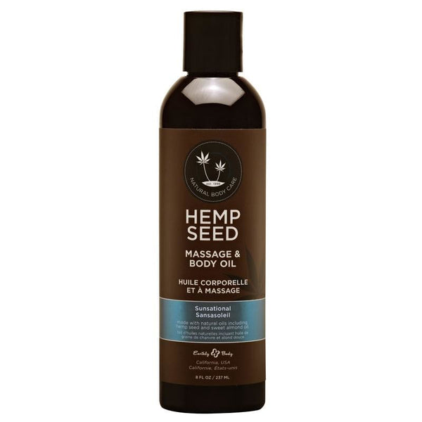 Hemp Seed Massage & Body Oil - Sunsational (Italian Bergamot Juniper Berries &