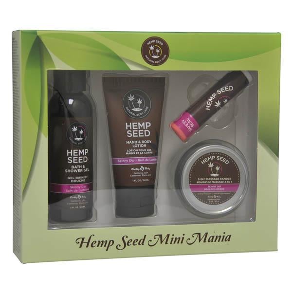 Hemp Seed Mini Mania - Skinny Dip (Vanilla & Fairy Floss) Scented Lotion Kit - 4