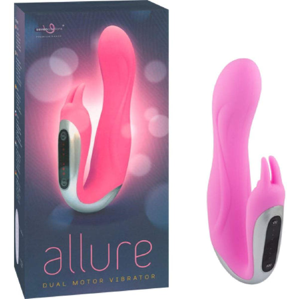 Hott Products Unlimited Allure Dual Motor Rabbit Vibrator - Pink A$53.95 Fast