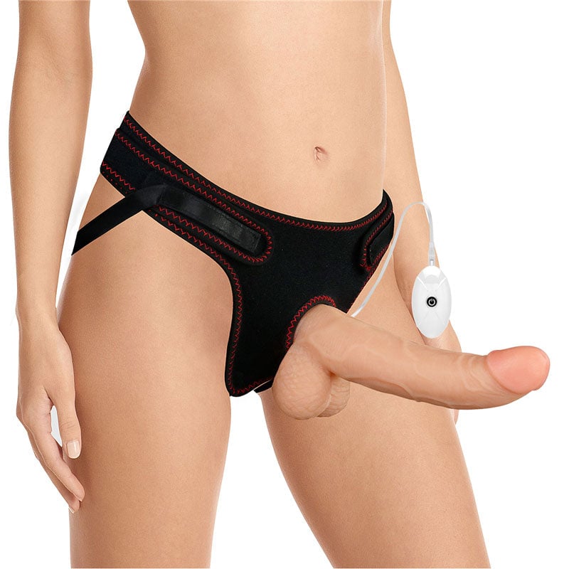 Ingen Vibrating Easy Strap-On Set - Flesh 21.6 cm (8.5’’) Vibrating Strap-On