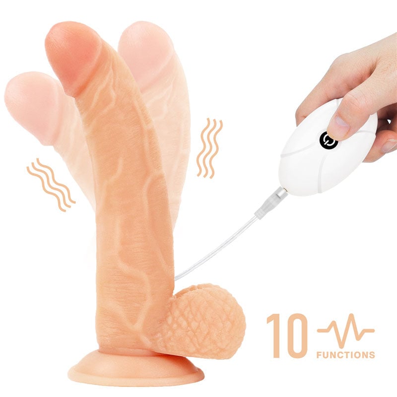 Ingen Vibrating Easy Strap-On Set - Flesh 21.6 cm (8.5’’) Vibrating Strap-On