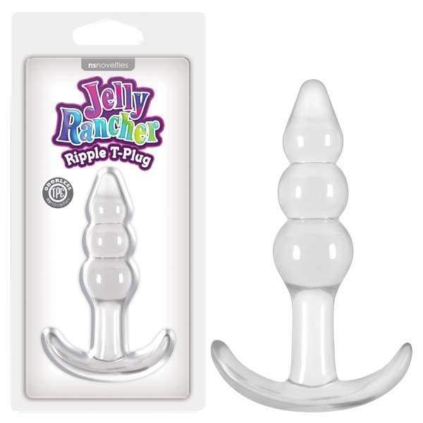 Jelly Rancher Ripple T-Plug - Clear 10.9 cm (4.3’’) Butt Plug A$20.56 Fast