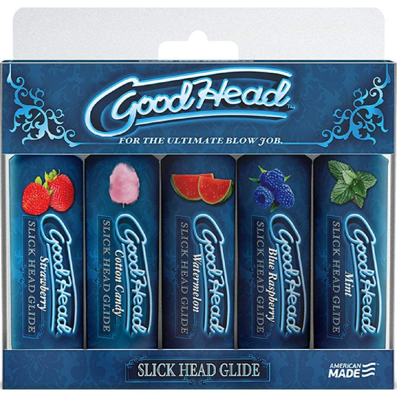 Doc Johnson Good head Slick Head Glide - 5 Pack Flavours A$37.95 Fast shipping