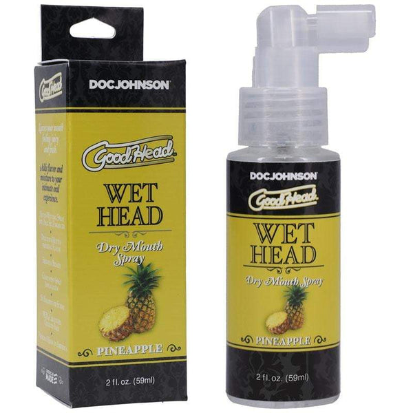Doc Johnson Goodhead Wet Head Dry Mouth Spray - Pineapple Flavoured - 59 ml