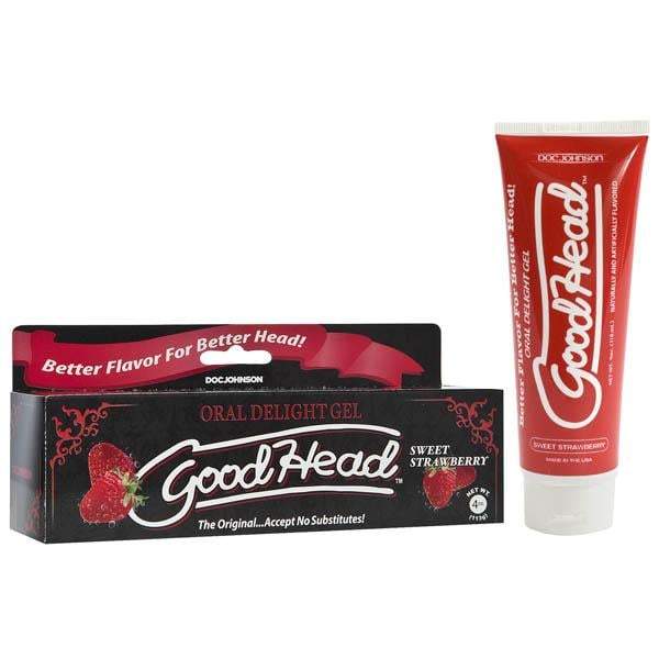 Doc Johnson GoodHead Oral Delight Gel - Sweet Strawberry Flavoured Oral Sex