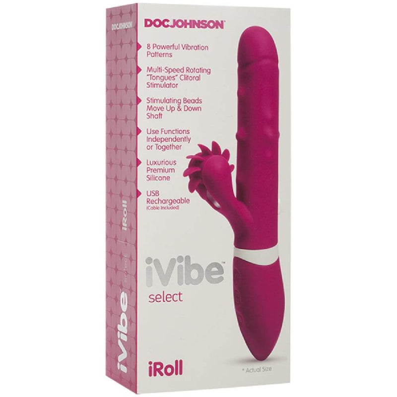 Doc Johnson Ivibe IRoll Rabbit Style Massager A$169.95 Fast shipping