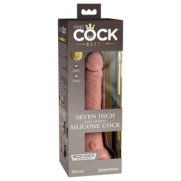 King Cock Elite 7’’ Dual Density Cock - Flesh - Flesh 17.8 cm Dong A$97.33 Fast