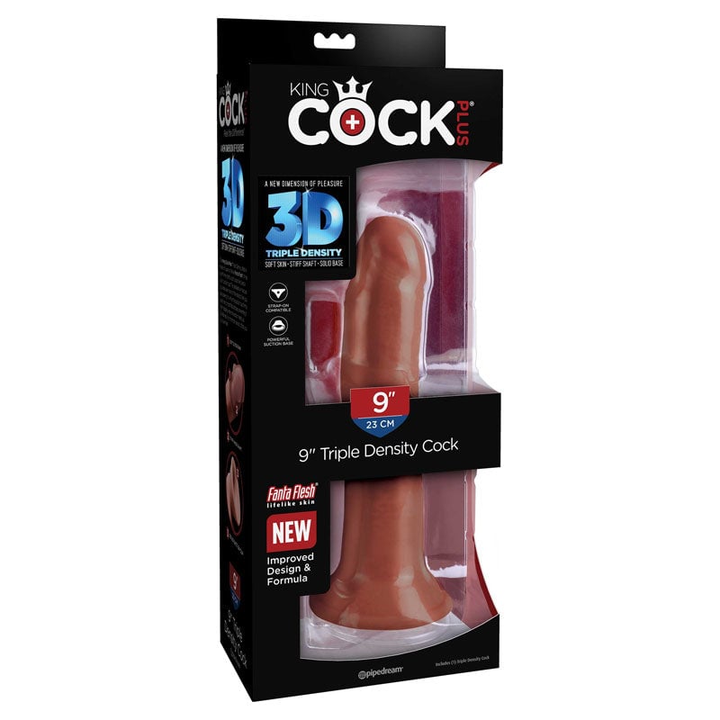 King Cock Plus 8’’ Triple Density Cock - Brown 20.3 cm Dong A$92.48 Fast