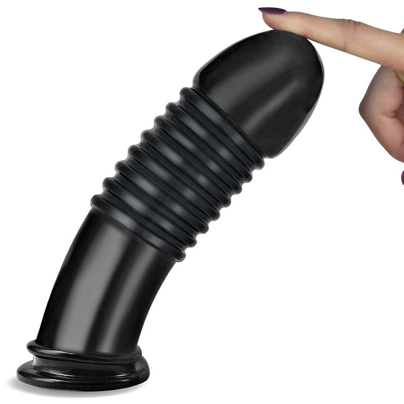 King Sized 8’’ Anal Bumper - Black 22.5 cm Mega Butt Plug A$34.83 Fast shipping