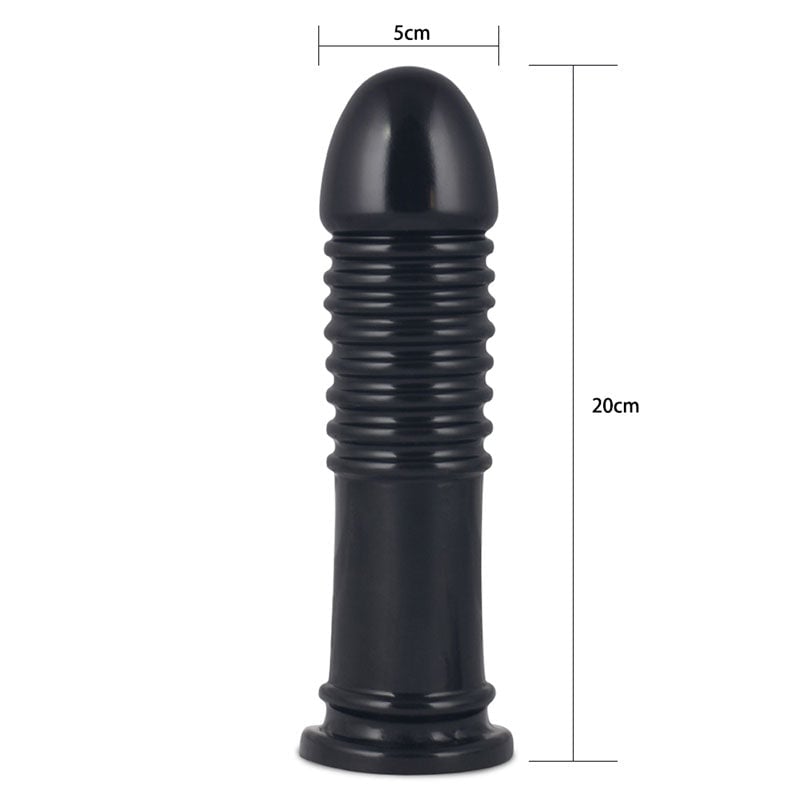 King Sized 8’’ Anal Bumper - Black 22.5 cm Mega Butt Plug A$34.83 Fast shipping