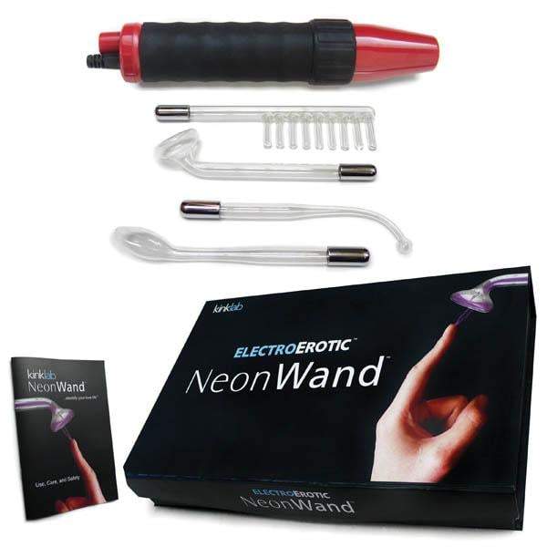 KinkLab Neon Wand Electrosex Kit - Purple E-Stim Kit - 5 Piece Set A$209.25 Fast