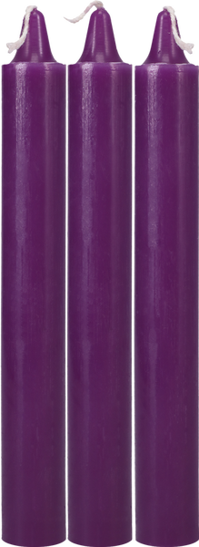 Japanese Drip Candles - 3 Pack - Purple