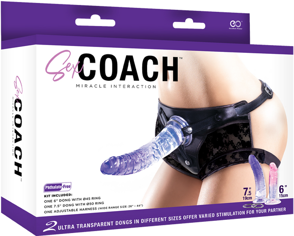 Sex Coach With 6 &amp; 7" Dildo