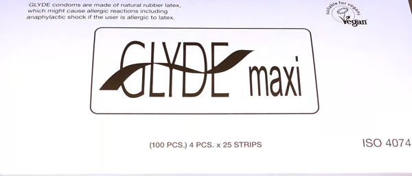 Glyde Condom - Maxi Gold 56mm Bulk 100&