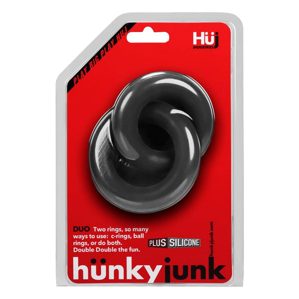 DUO Linked Cock/Ball Rings by Hunkyjunk Tar A$44.31 Fast shipping