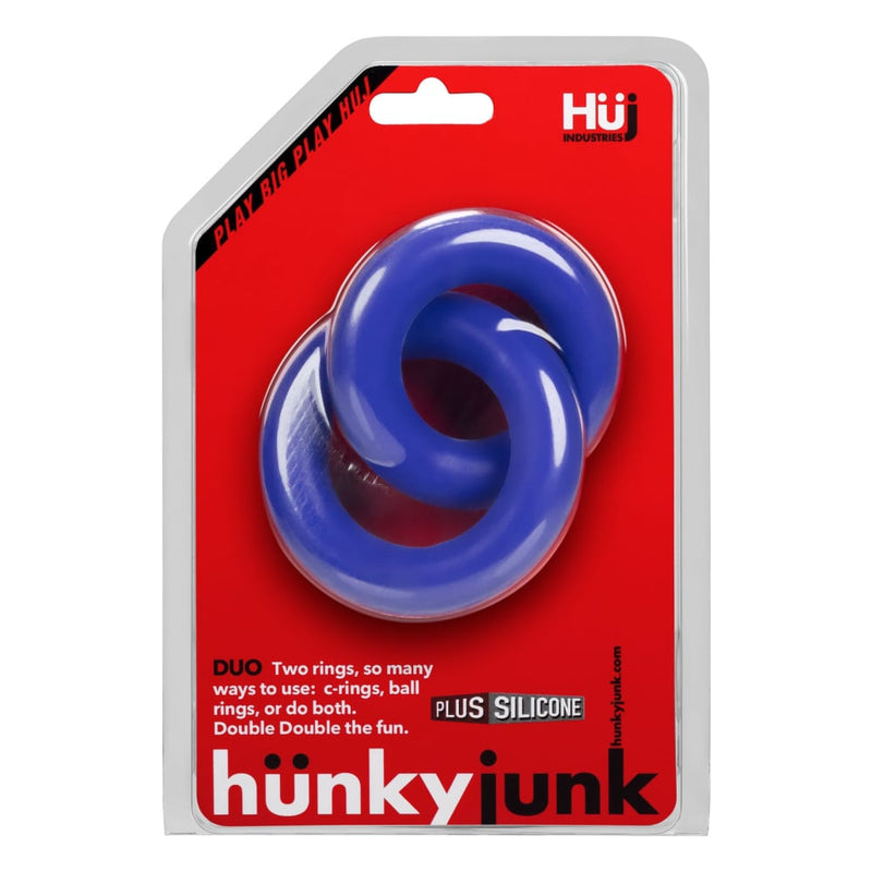 DUO Linked Cock/Ball Rings by Hunkyjunk Cobalt A$44.31 Fast shipping