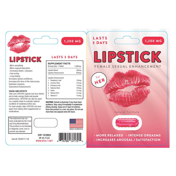 Lipstick Female Libido Single Pill A$16.68 Fast shipping