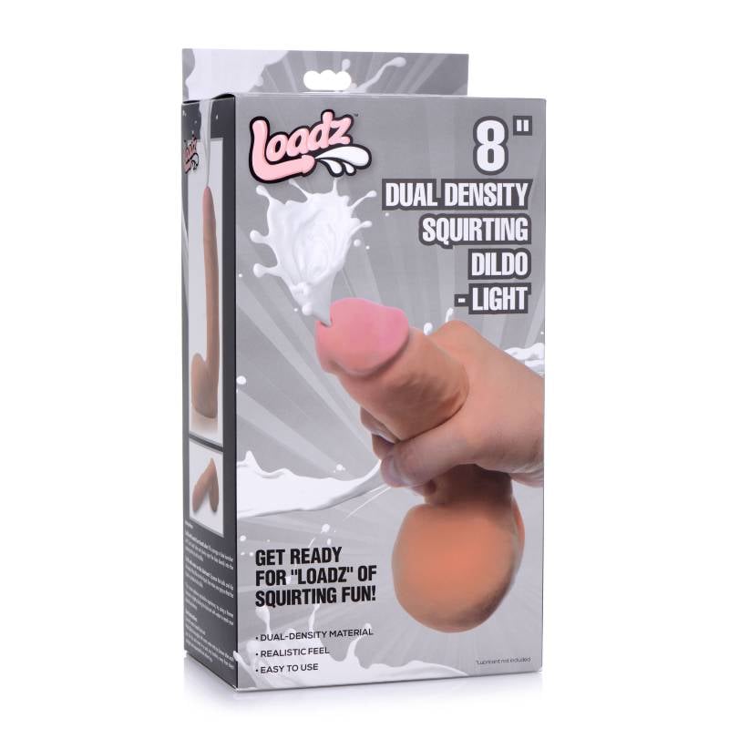 Loadz 8’’ Dual Density Squirting Dildo - Flesh 20.3 cm Squirting Dong A$78.95
