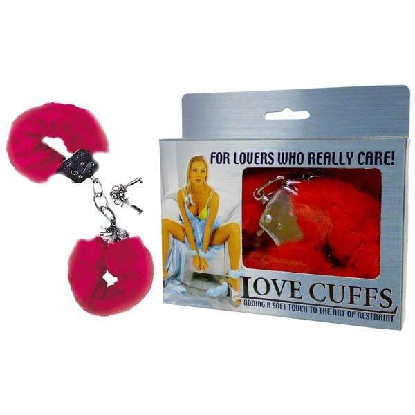 Love Cuffs - Red Fluffy Hand Cuffs A$29.21 Fast shipping