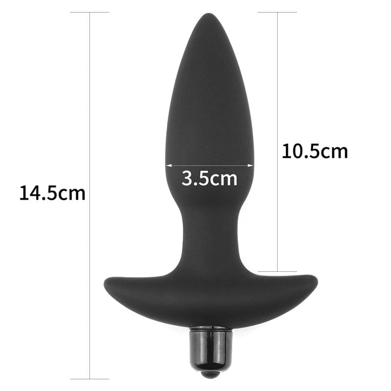 Lovetoy Anal Indulgence Collection Silicone Fantasy Anal butt plug - Black 14.5