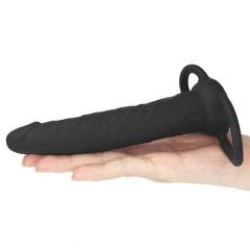 Lovetoy Anal Indulgence Collection Silicone Fantasy Double Prober - Black 15.2