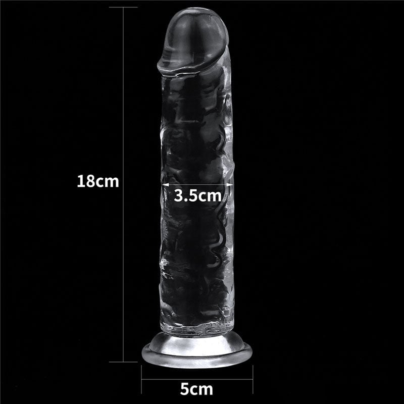 Lovetoy Flawless Clear Dildo 7’’ - Clear 17.8 cm Dong A$19.98 Fast shipping
