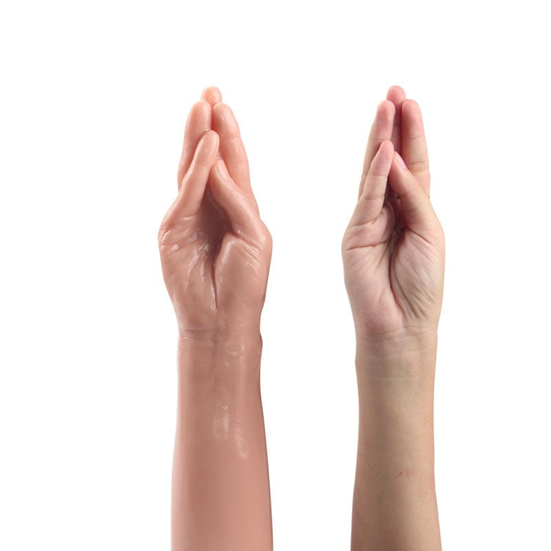 Lovetoy King Sized 13.5’’ Realistic Magic Hand - Flesh 36 cm Hand Dildo A$49.93