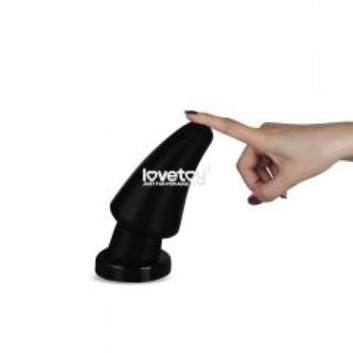 Lovetoy King Sized 7.5’’ Anal Shocker - Black 19 cm Mega Butt Plug A$34.83 Fast