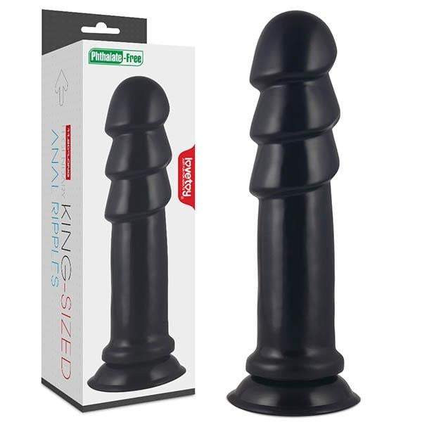 Lovetoy King Sized Anal Ripples - Black 28.5 cm (11.5’’) Mega Anal butt plug