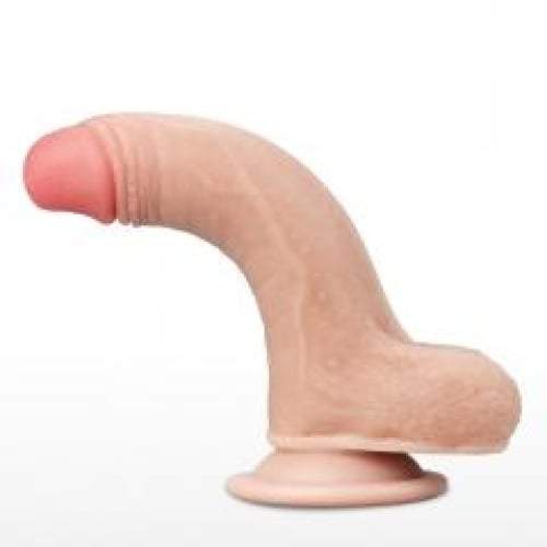 Lovetoy Sliding Skin Dual Layer Dong - Flesh 17.8 cm (7’’) Dong with Flexible