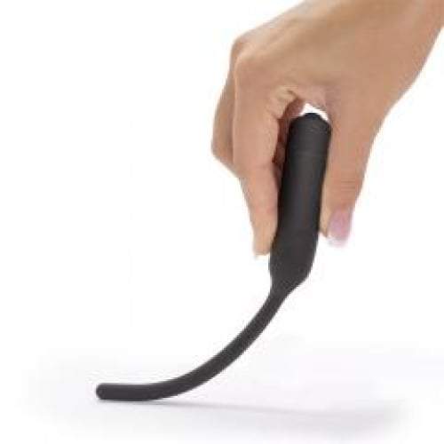 Lovetoy Ultimate Silicone Vibrating Urethral Dilator - Black Vibrating Urethral