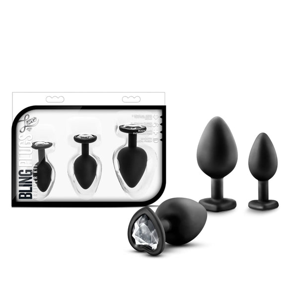 Luxe Bling Plugs Training Kit Black With White Gems A$54.74 Fast shipping