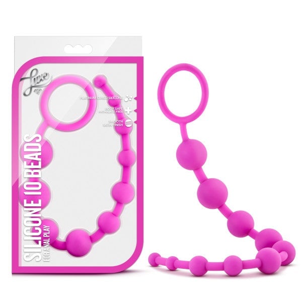 Luxe - Silicone 10 Beads - Pink 31.75 cm (12.5’’) Anal Beads A$24.07 Fast