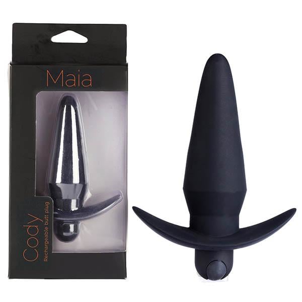 Maia Cody - Black 12.4 cm USB Rechargeable Butt Plug A$46.23 Fast shipping