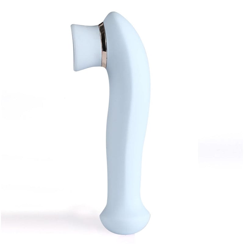 Maia Destiny - Blue USB Rechargeable Suction Fluttering Tongue Vibrator Wand