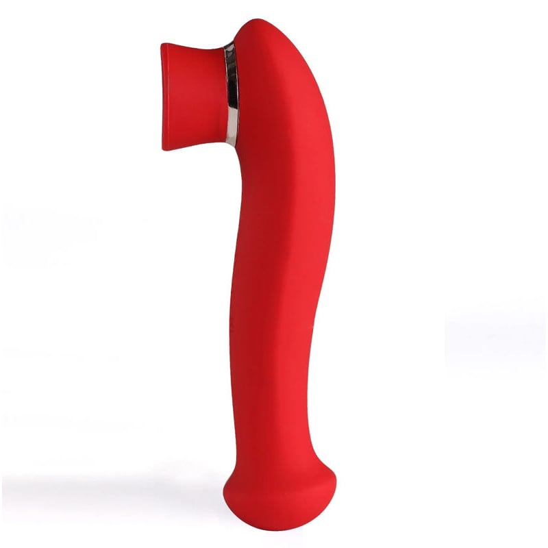 Maia Destiny - Red USB Rechargeable Suction Fluttering Tongue Vibrator Wand
